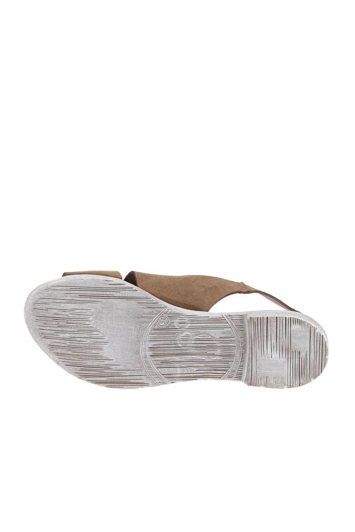 Bueno Shoes Taba Alf Süet Kadın Düz Sandalet 01wa3018 - Görsel 6