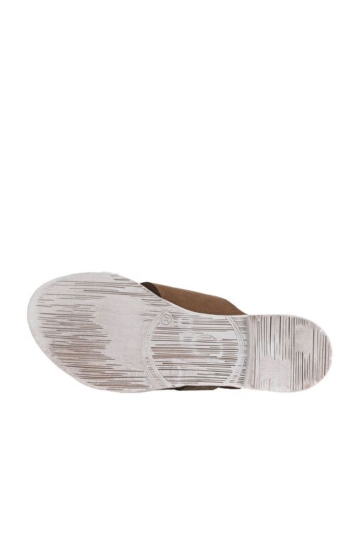 Bueno Shoes Taba Multi Alf Süet Kadın Düz Terlik 01wa3019 - Görsel 6
