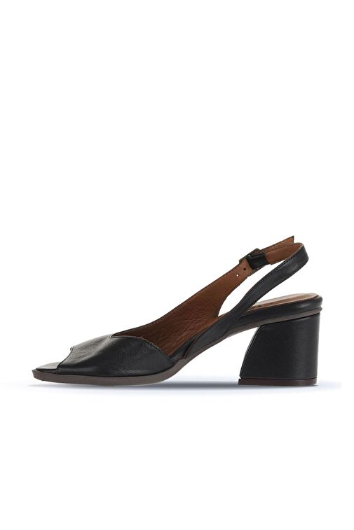Bueno Shoes Siyah Deri Kadın Topuklu Sandalet 01wa3501 - Görsel 4
