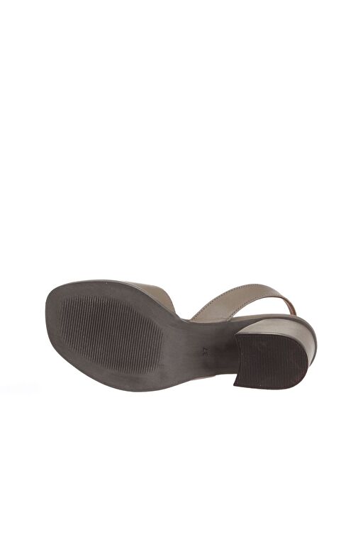 Bueno Shoes Gri Deri Kadın Topuklu Sandalet 01wa3501 - Görsel 6