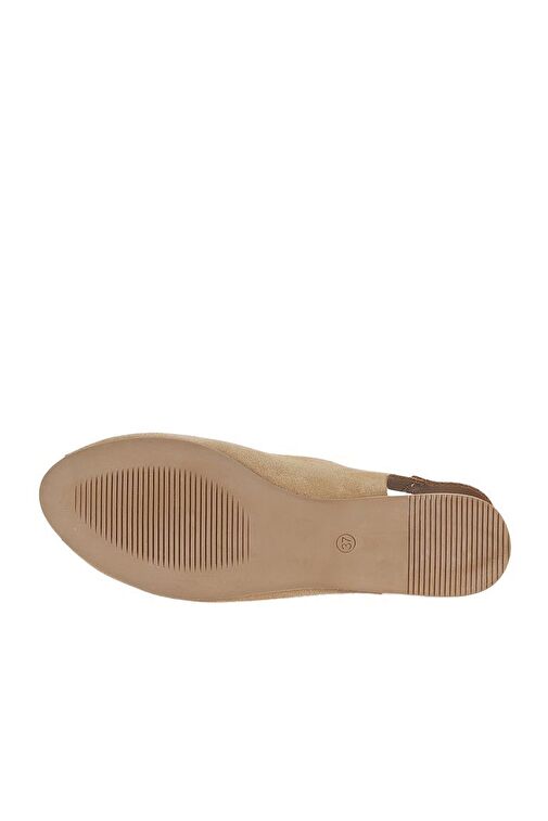 Bueno Shoes Taba Açık Alf Süet Kadın Düz Sandalet 01wa5804 - Görsel 6
