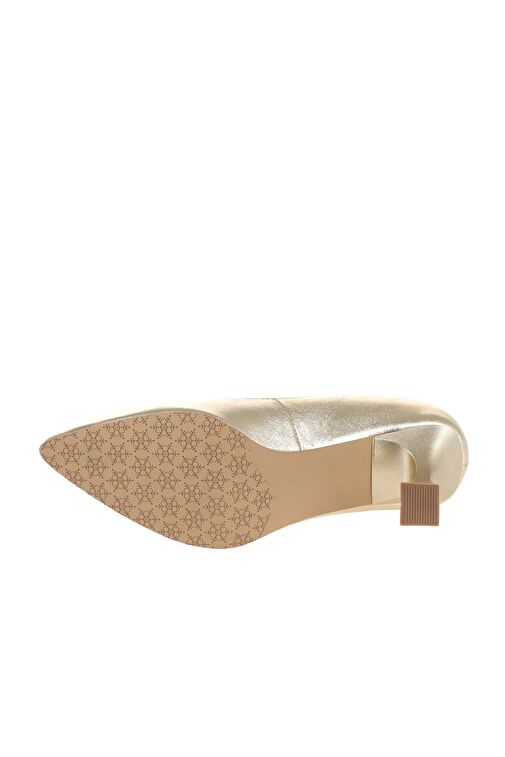 Bueno Shoes Altın Parlak Deri Kadın Topuklu Ayakkabı 01wa1401 - Görsel 6