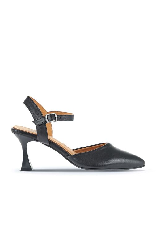 Bueno Shoes Siyah Deri Kadın Topuklu Ayakkabı 01wa1403 - Görsel 2