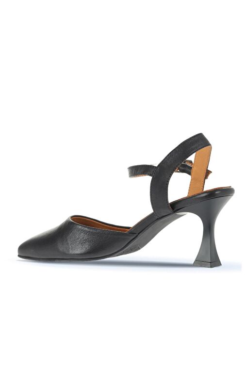 Bueno Shoes Siyah Deri Kadın Topuklu Ayakkabı 01wa1403 - Görsel 5