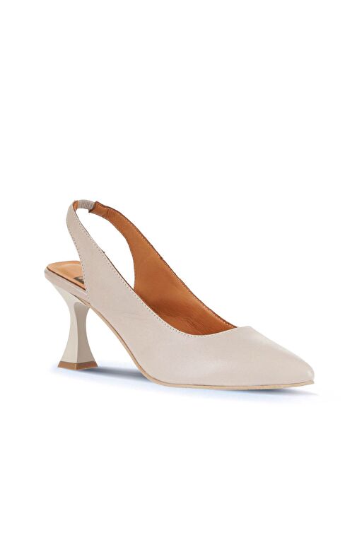 Bueno Shoes Gri Deri Kadın Topuklu Ayakkabı 01wa1400 - Görsel 3