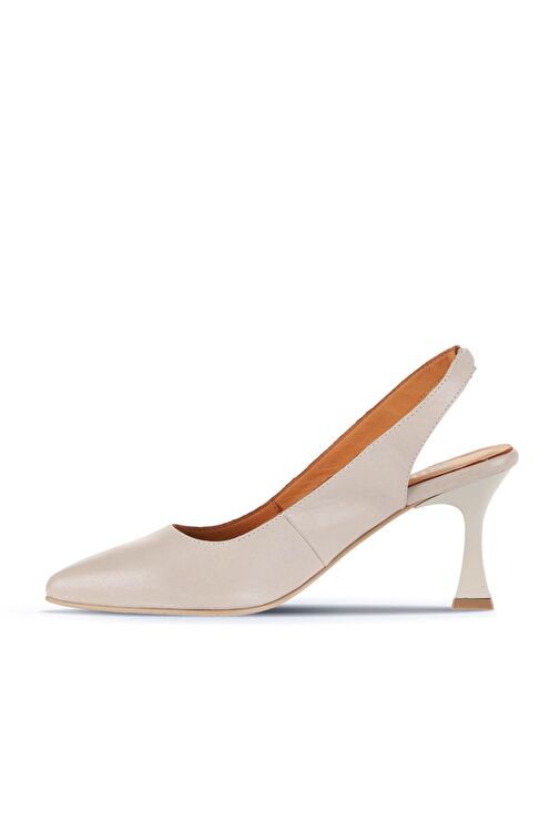 Bueno Shoes Gri Deri Kadın Topuklu Ayakkabı 01wa1400 - Görsel 4