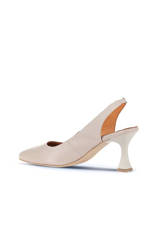 Bueno Shoes Gri Deri Kadın Topuklu Ayakkabı 01wa1400 - Görsel 5