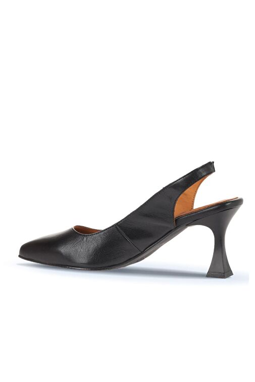 Bueno Shoes Siyah Deri Kadın Topuklu Ayakkabı 01wa1400 - Görsel 5