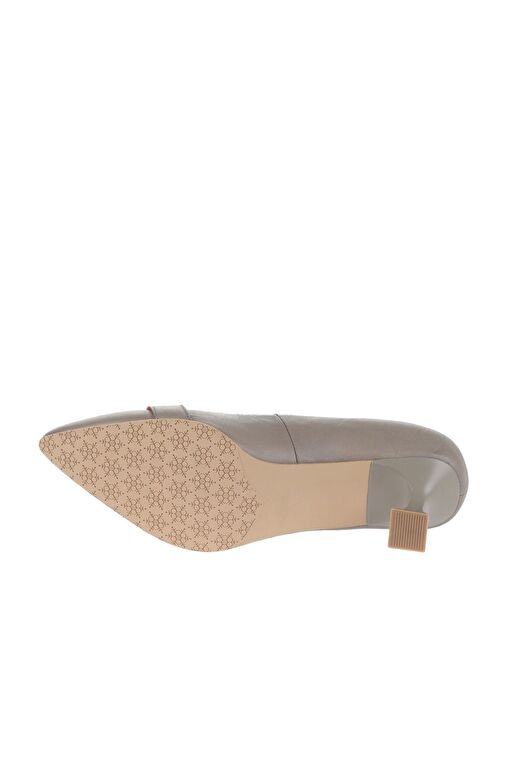Bueno Shoes Gri Deri Kadın Topuklu Ayakkabı 01wa1305 - Görsel 6