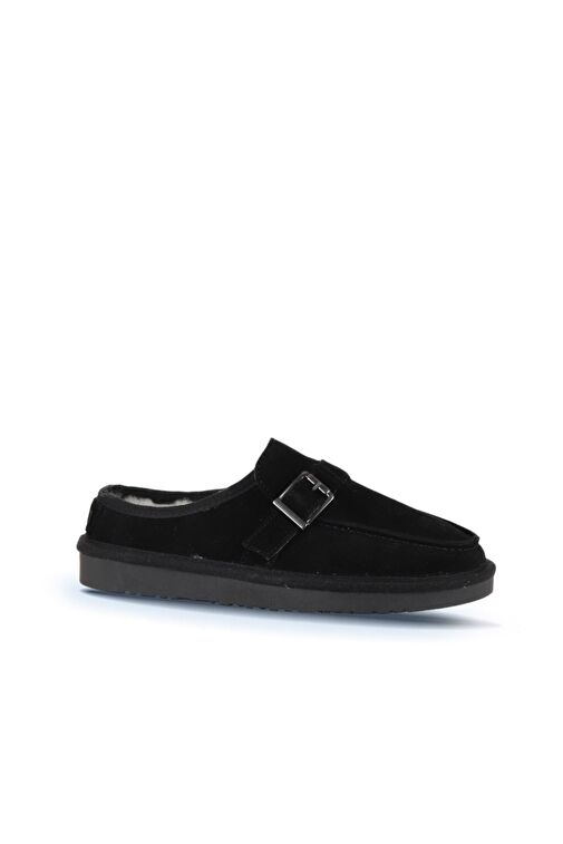 Bueno Shoes Siyah Süet Kadın Düz Terlik 05wt104 - Görsel 3