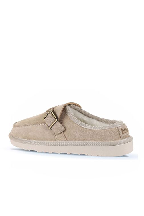 Bueno Shoes Bej Süet Kadın Düz Terlik 05wt104 - Görsel 5