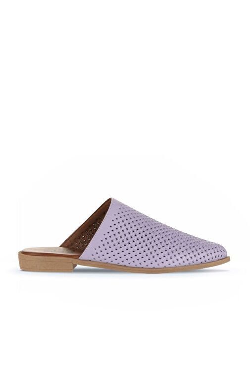 Bueno Shoes Lila Deri Kadın Düz Terlik 01wa9200 - Görsel 2