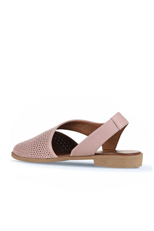 Bueno Shoes Gül Kurusu Deri Kadın Düz Sandalet 01wa9202 - Görsel 5
