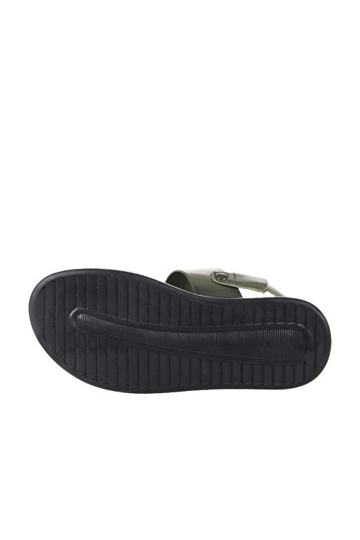 Bueno Shoes Haki Deri Erkek Sandalet 25ms2236 - Görsel 6