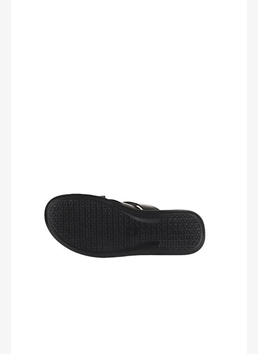 Bueno Shoes Siyah Deri Erkek Düz Terlik 25mt2233 - Görsel 6