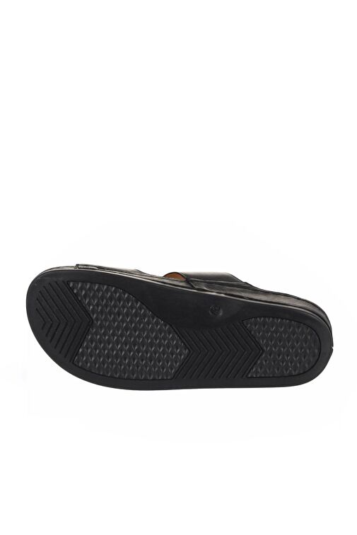 Bueno Shoes Siyah Deri Erkek Düz Terlik 25mt2360 - Görsel 6