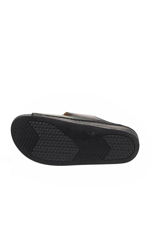 Bueno Shoes Siyah Deri Erkek Düz Terlik 25mt2365 - Görsel 6