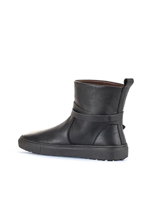 Bueno Shoes Siyah Deri Kadın Düz Bot 01wd2601 - Görsel 5