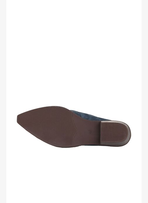 Bueno Shoes Lacivert Nubuk Kadın Topuklu Bot 01wd4001 - Görsel 6