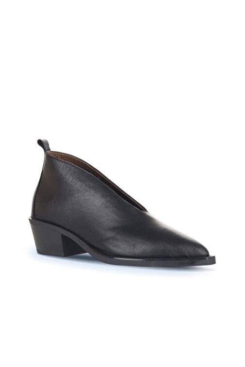 Bueno Shoes Siyah Deri Kadın Topuklu Bot 01wd4004 - Görsel 3