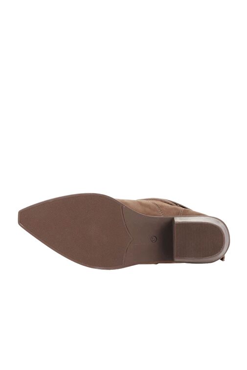 Bueno Shoes Kahverengi Nubuk Kadın Topuklu Bot 01wd4006 - Görsel 6