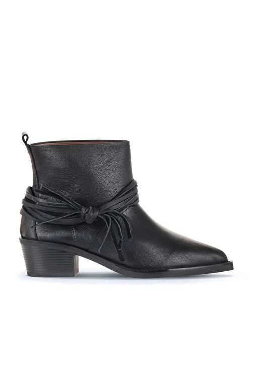 Bueno Shoes Siyah Deri Kadın Topuklu Bot 01wd4007 - Görsel 2