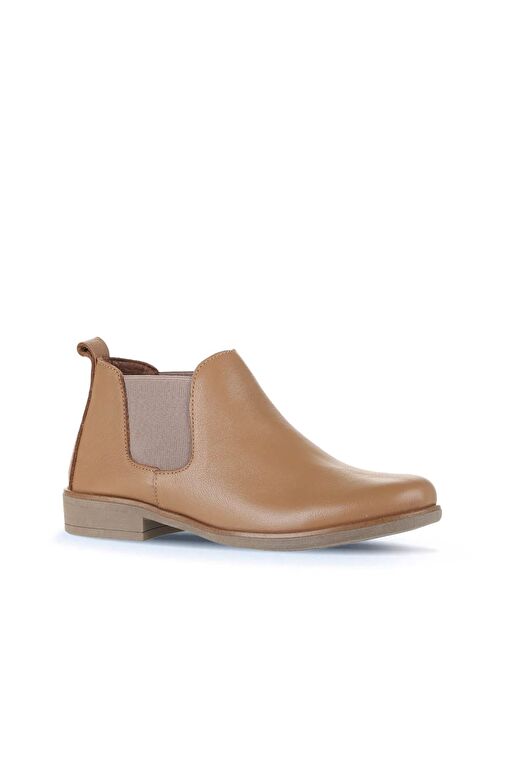 Bueno Shoes Kahverengi Deri Kadın Düz Bot 01wd3810 - Görsel 3