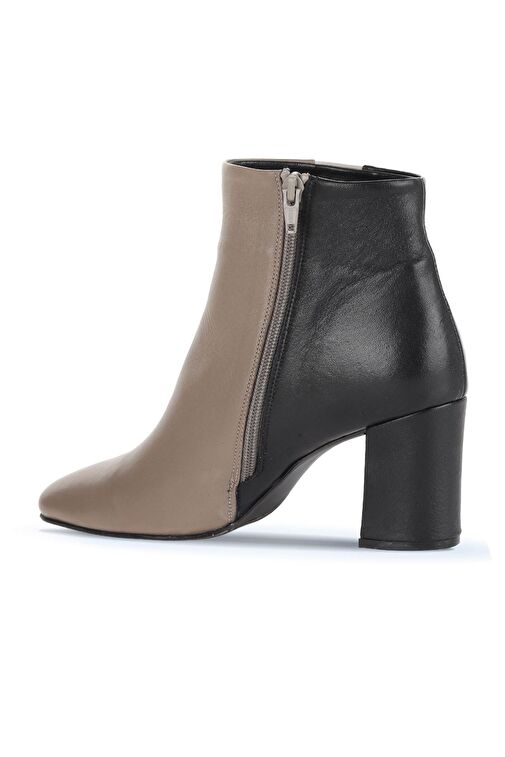 Bueno Shoes Gri Multi Deri Kadın Topuklu Bot 01wd1001 - Görsel 5