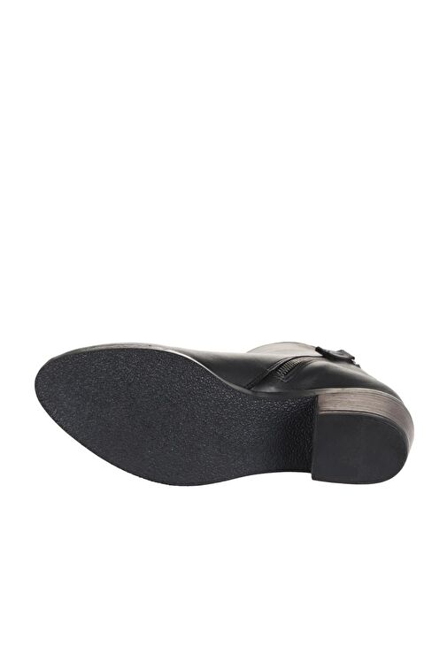 Bueno Shoes Siyah Deri Kadın Topuklu Bot 01wd1100 - Görsel 6
