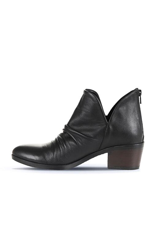 Bueno Shoes Siyah Deri Kadın Topuklu Bot 01wd1103 - Görsel 3