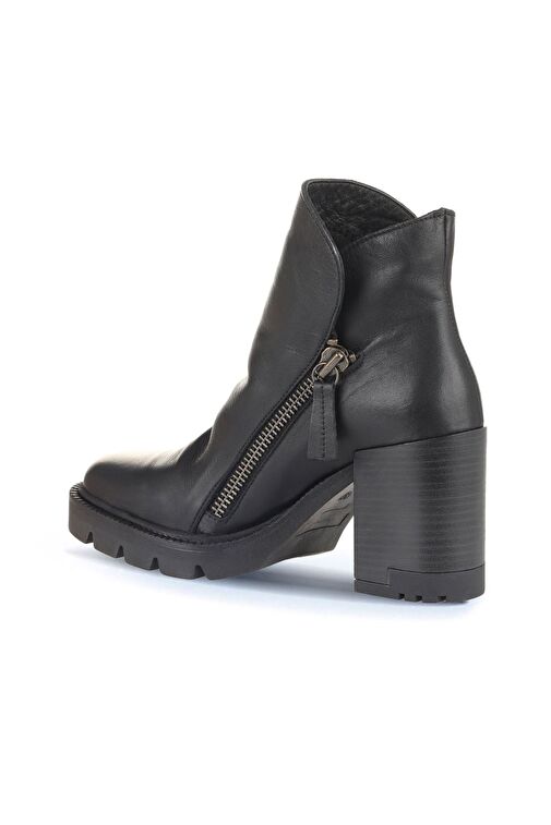 Bueno Shoes Siyah Deri Kadın Topuklu Bot 01wz0801 - Görsel 5