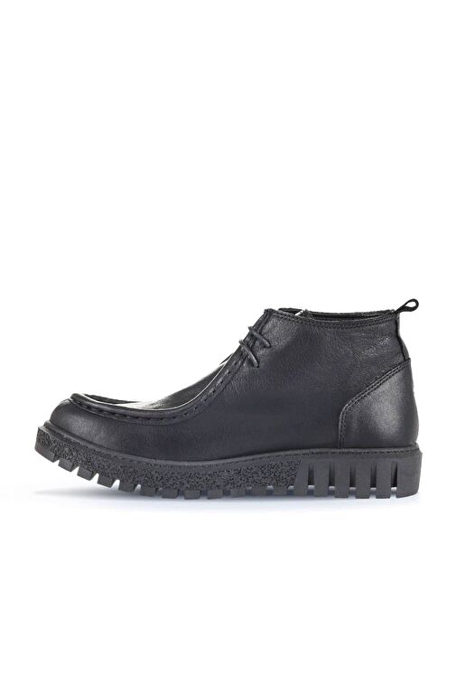 Bueno Shoes Siyah Deri Kadın Düz Bot 01wz5206 - Görsel 4