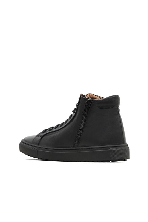 Bueno Shoes Siyah Deri Kadın Düz Bot 01wz7700 - Görsel 5