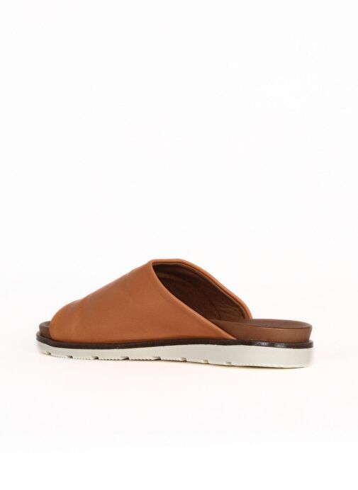 Bueno Shoes Taba Deri Kadın Düz Terlik 01wl0503 - Görsel 5