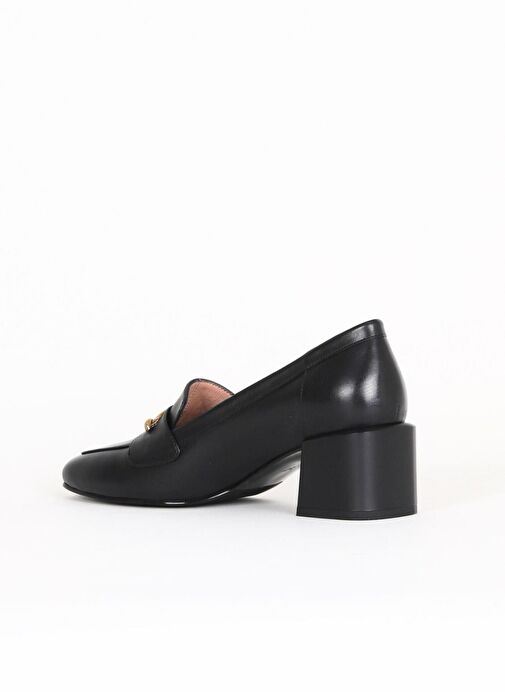 Bueno Shoes Siyah Deri Kadın Topuklu Ayakkabı 33wa7656 - Görsel 5