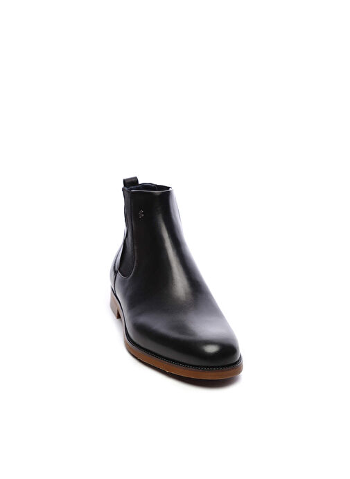 Tamer Tanca Tamer Tanca Erkek Hakiki Deri Siyah Deri Casual Bot | Boyner Siyah - 6. görsel