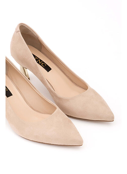 Tamer Tanca Kadın Suni Deri Vizon Topuklu Ayakkabı - Görsel 2