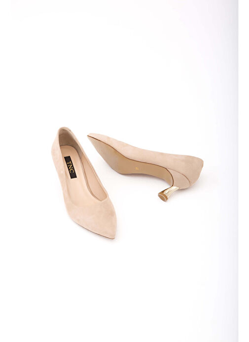 Tamer Tanca Kadın Suni Deri Vizon Topuklu Ayakkabı - Görsel 4