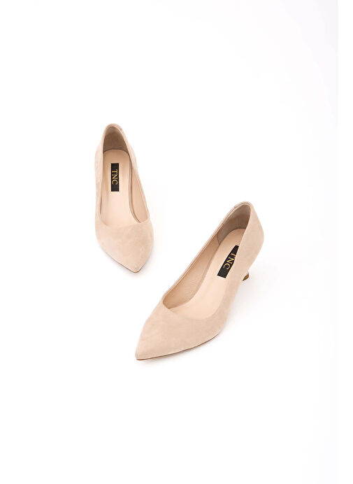 Tamer Tanca Kadın Suni Deri Vizon Topuklu Ayakkabı - Görsel 5