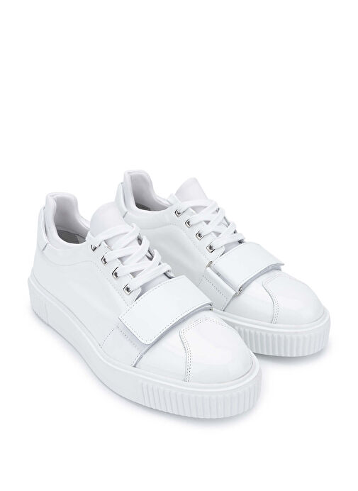 Tamer Tanca Erkek Hakiki Deri Beyaz Casual Ayakkabı - Görsel 3