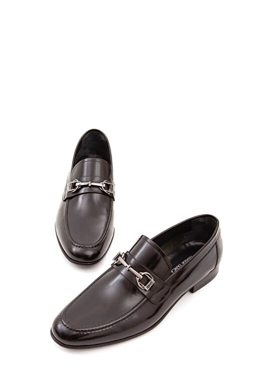 Tamer Tanca Erkek Hakiki Deri Siyah Açma Makosen Ayakkabı - Görsel 3