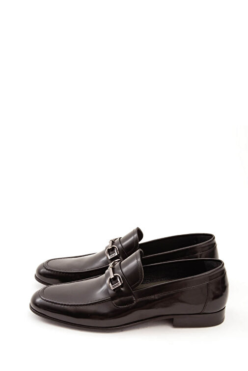 Tamer Tanca Erkek Hakiki Deri Siyah Açma Makosen Ayakkabı - Görsel 4