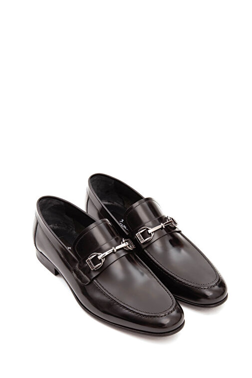 Tamer Tanca Erkek Hakiki Deri Siyah Açma Makosen Ayakkabı - Görsel 5