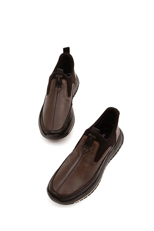 Tnc Sports Erkek Hakiki Deri Siyah/Kahve Sneakers & Spor Ayakkabı - Görsel 3