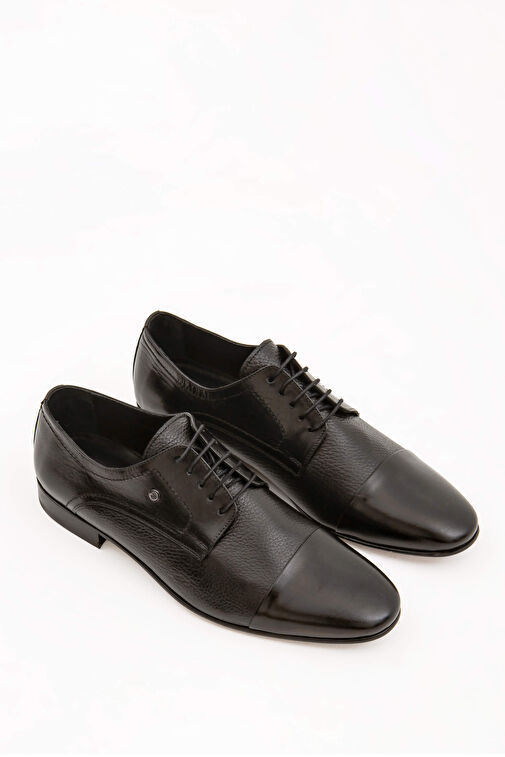 Tamer Tanca Siyah Erkek Deri Klasik Ayakkabı 221 20471K ERK AYK SK21-22 - Görsel 5