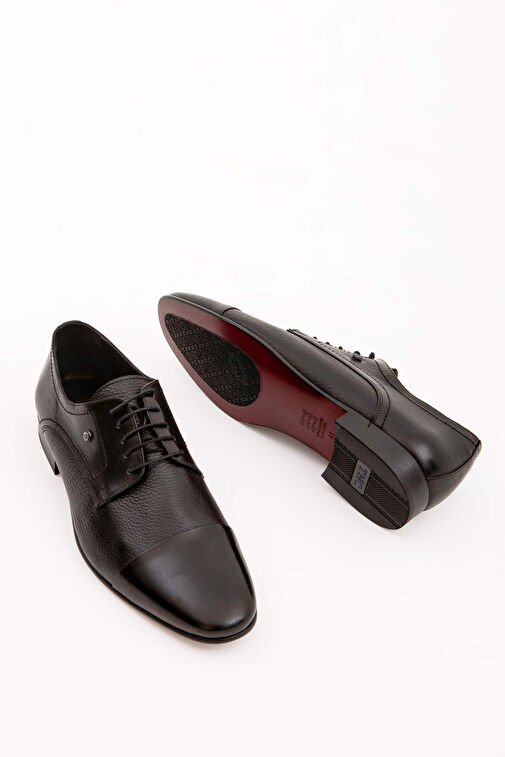 Tamer Tanca Siyah Erkek Deri Klasik Ayakkabı 221 20471K ERK AYK SK21-22 - Görsel 6