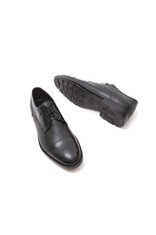 Tamer Tanca Erkek Hakiki Deri Siyah Klasik Ayakkabı - Görsel 7