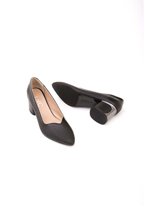 Tamer Tanca Kadın Hakiki Deri Siyah Klasik Ayakkabı - Görsel 5