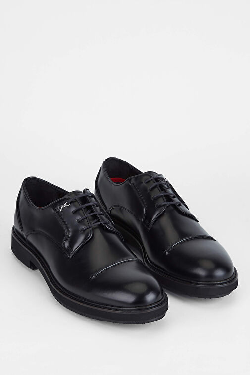 Tamer Tanca Erkek Hakiki Deri Siyah Açma Casual Ayakkabı - Görsel 3