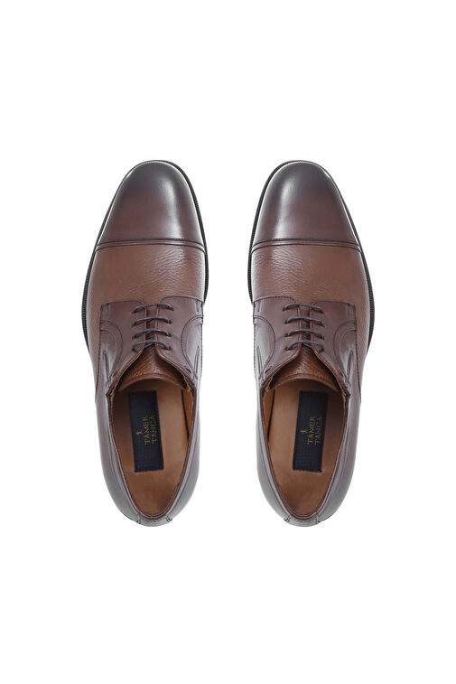 Tamer Tanca Erkek Hakiki Deri Taba Klasik Ayakkabı - Görsel 5